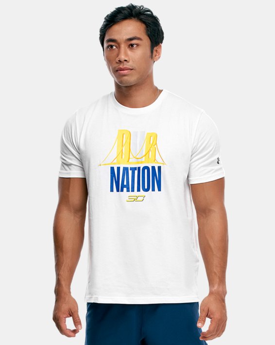 Men's Curry Dub Nation T-Shirt, White, pdpMainDesktop image number 0